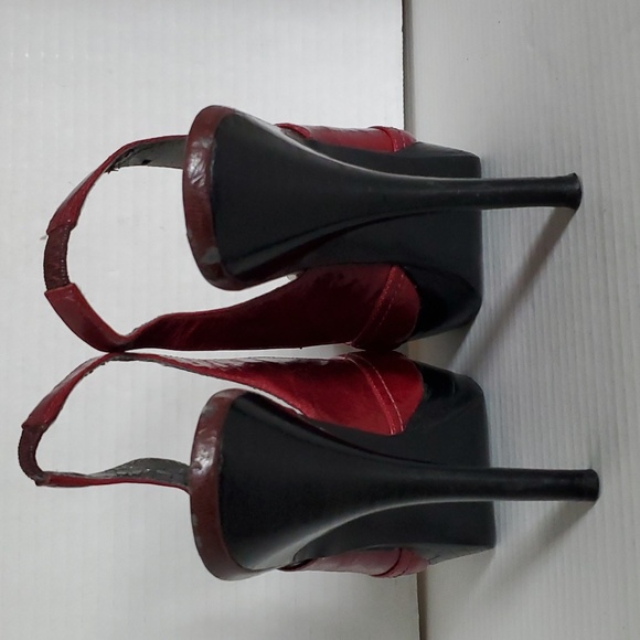 GUESS Slingback PEEP TOE Stilettos Heels Platforms Pumps Shoes Woman's 7 WOMEN'S - Picture 6 of 16